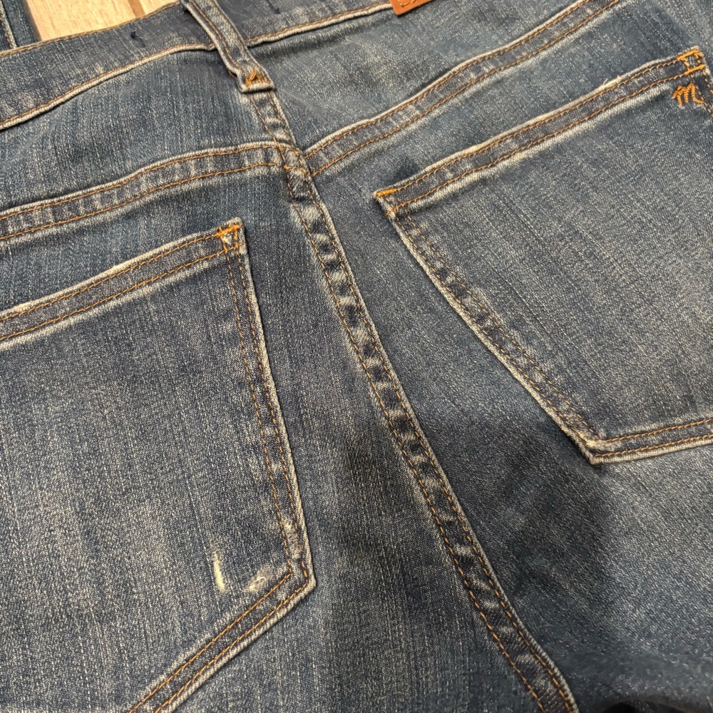 Madewell Cali Demi-Boot Jeans: Destructed-Hem Edition, Sz 25 - Picture 14 of 16